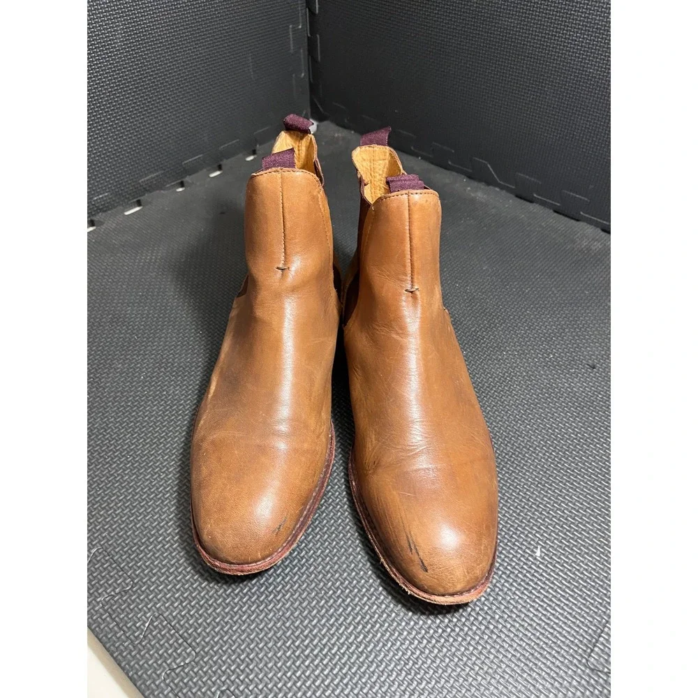 Hudson London Chelsea Boots Mens 43 US 10 Tan Leather SER01 Ankle‎ Boots